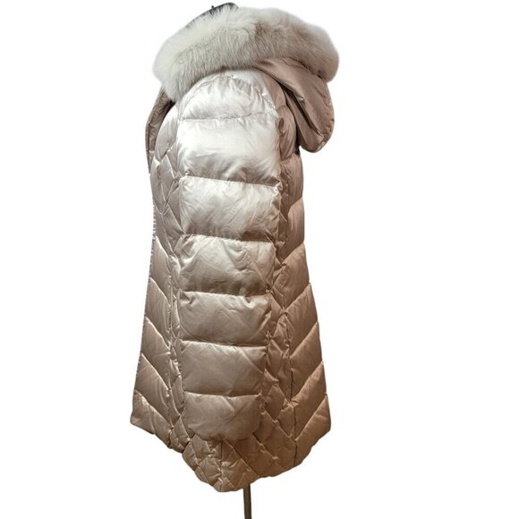👉 1 Madison Women’s Long Down Coat – XL Winter Puffer with Fox Fur Trim Hood - Picture 6 of 11